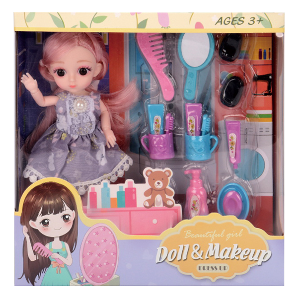 Bộ búp bê chuyên gia trang điểm 16pcs YN529808 C308 (Xám)