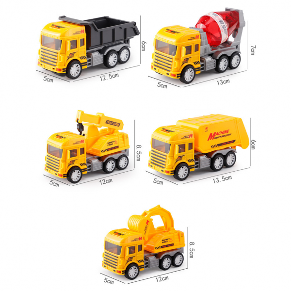 Bộ 4 xe mô hình xây dựng YN500601 C308