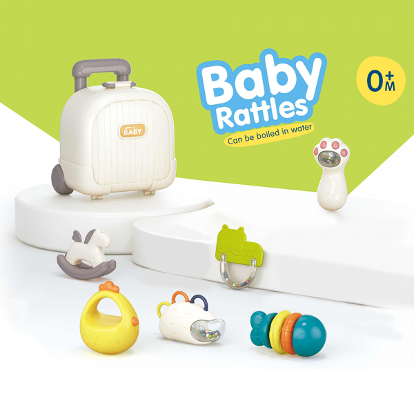 Bộ xúc xắc hình vali đi du lịch 6pcs Animo YN526521 C308