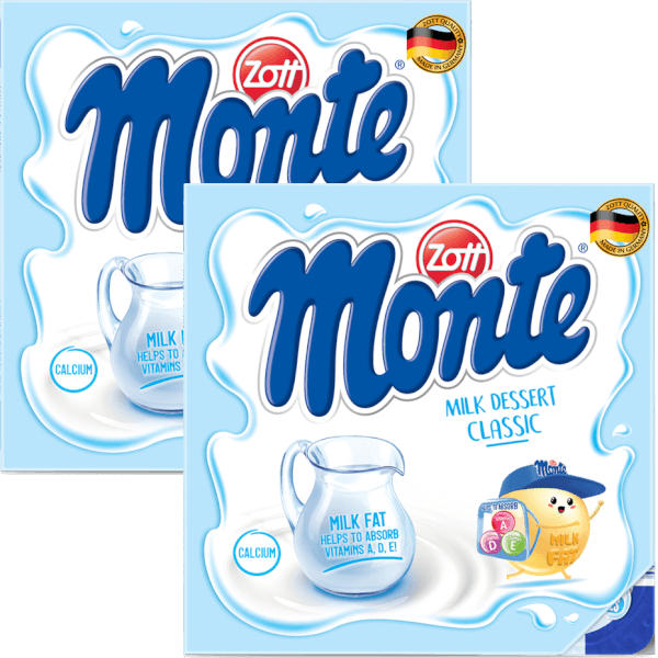 Combo 2 Váng sữa Zott Monte vị Classic (4x55g)