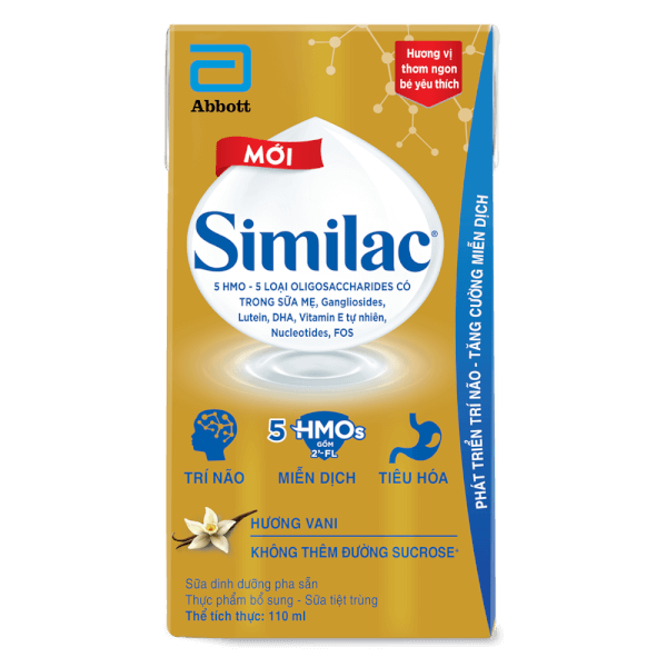 Thực phẩm bổ sung Similac hương vani 110ml (Lốc 4 hộp)