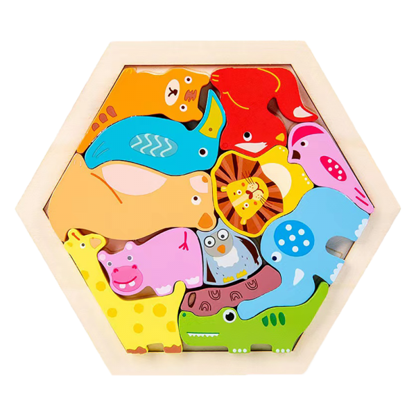 Mảnh ghép gỗ chủ đề động vật hoang dã CY554148 C308