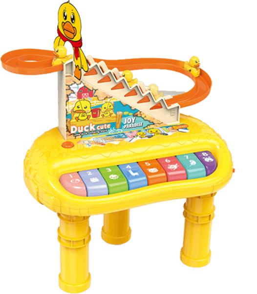 Bộ piano cầu trượt 3 vịt vàng leo thang theo nhạc CY421420 C308