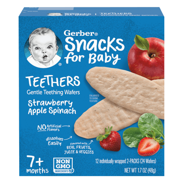 Bánh gạo Gerber vị Dâu Táo Cải bó xôi *giao ngẫu nhiên*