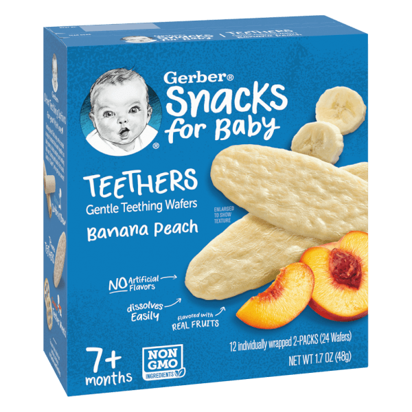 Bánh gạo Gerber vị chuối đào *giao ngẫu nhiên*