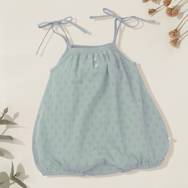 Bodysuit bé gái tam giác Animo TX522017 (6-9M,Xanh)