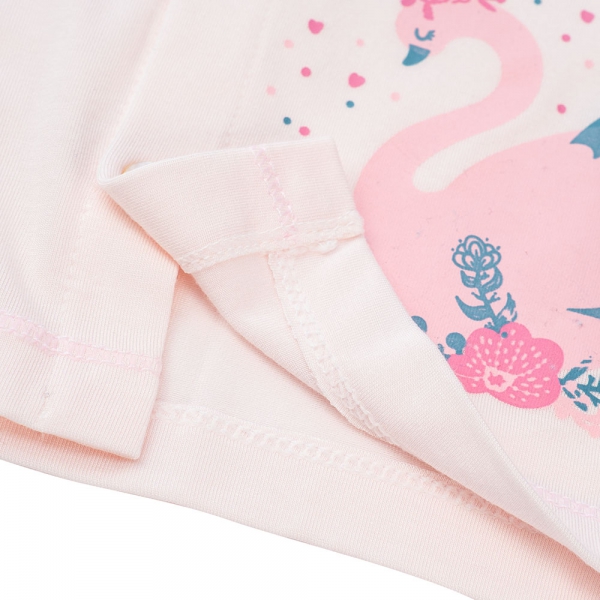Bộ sơ sinh tính năng dài, vải modal BST Thiên Nga Animo BMC822076 (0-12M,Hồng)