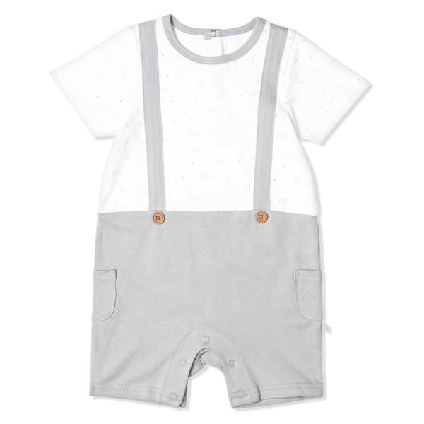 Bodysuit bé trai đùi, Bst Cừu mộng mơ Animo KK922043 (6-9M,Xám_trắng)