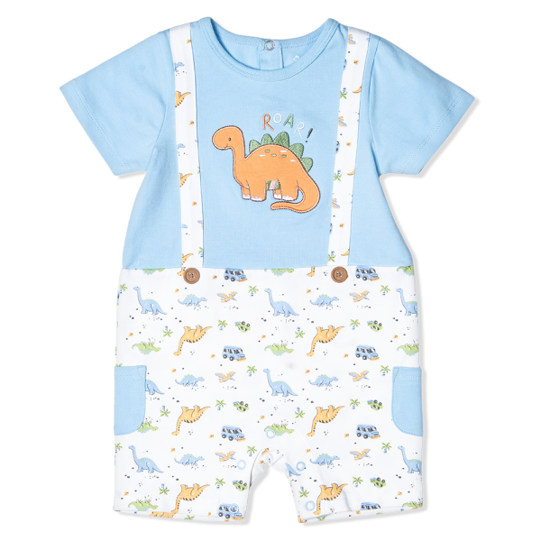 Bodysuit bé trai tam giác Animo KK922055 (3-6M,Xanh)