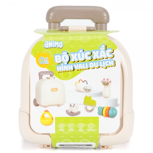 Bộ xúc xắc hình vali đi du lịch 6pcs Animo YN526521 C308