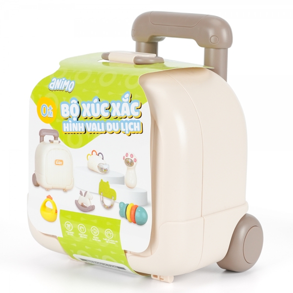 Bộ xúc xắc hình vali đi du lịch 6pcs Animo YN526521 C308