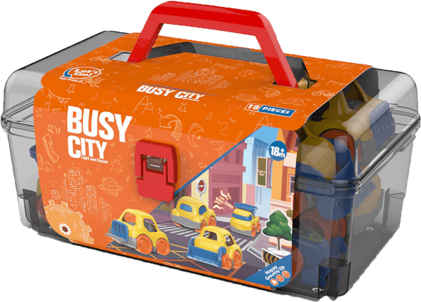 Hộp thành phố xe mini có âm thanh kèm phụ kiện CY555039 C308