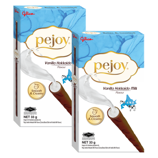Combo 2 Bánh Pejoy kem Vanilla sữa Hokkaido 33g
