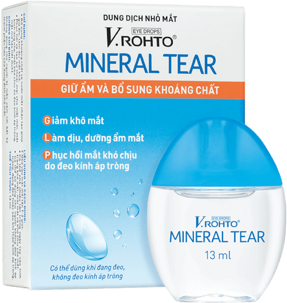 Dung dịch nhỏ mắt V.Rohto Mineral Tear 13ml