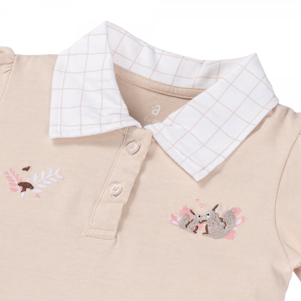 Đầm bé gái BST Sóc nhỏ Animo BH523035 (6M-6Y,Nâu)