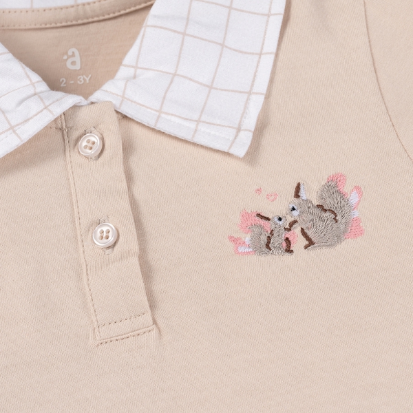 Đầm bé gái BST Sóc nhỏ Animo BH523035 (6M-6Y,Nâu)