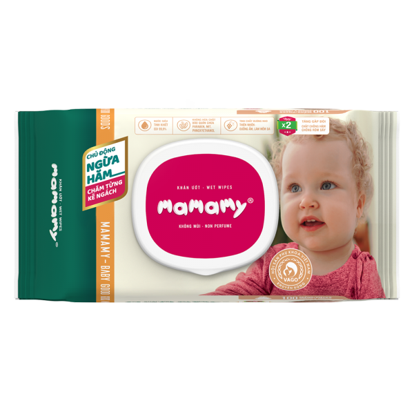 Khăn ướt Mamamy không mùi 100 tờ