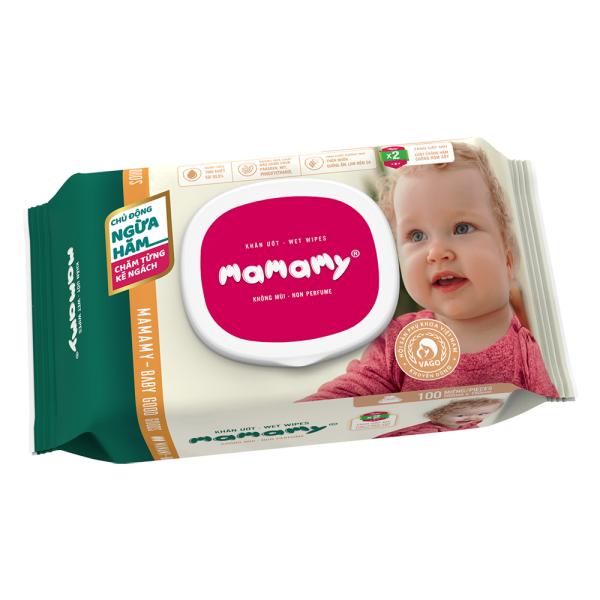 Khăn ướt Mamamy không mùi 100 tờ