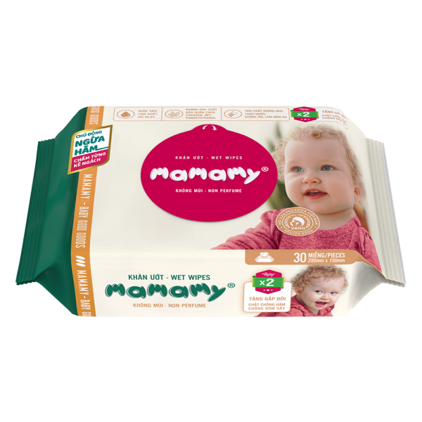 Khăn ướt Mamamy 30 tờ không mùi