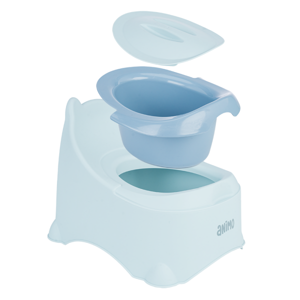 Bô vệ sinh tai gấu Animo (GH5115, xanh dương)