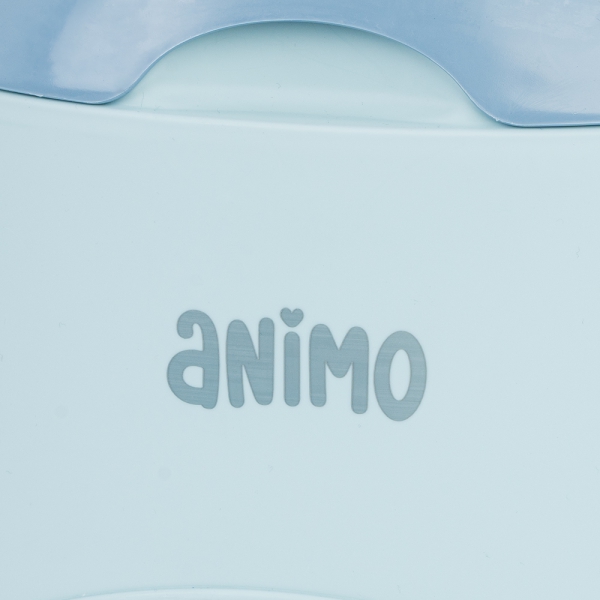 Bô vệ sinh tai gấu Animo (GH5115, xanh dương)