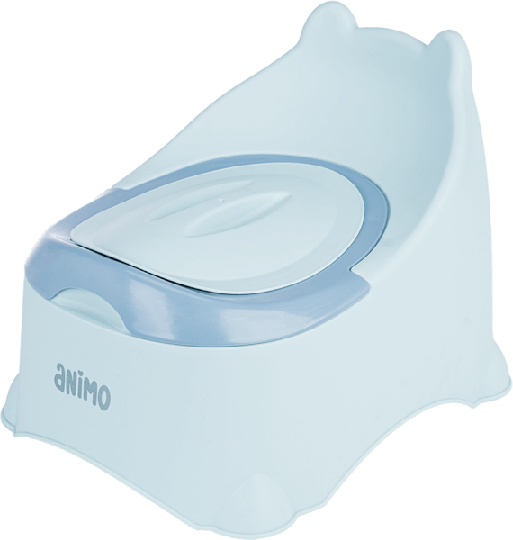 Bô vệ sinh tai gấu Animo (GH5115, xanh dương)