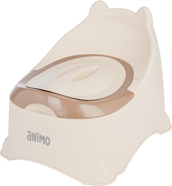 Bô vệ sinh tai gấu Animo (GH5115, nâu sữa)