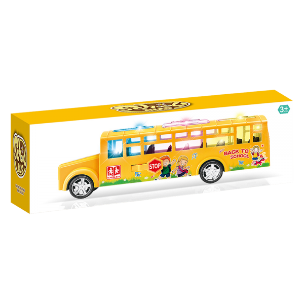 Xe buýt có nhạc đèn có chức năng đóng mở cửa tự động HW23001398_C2307 (Vàng)