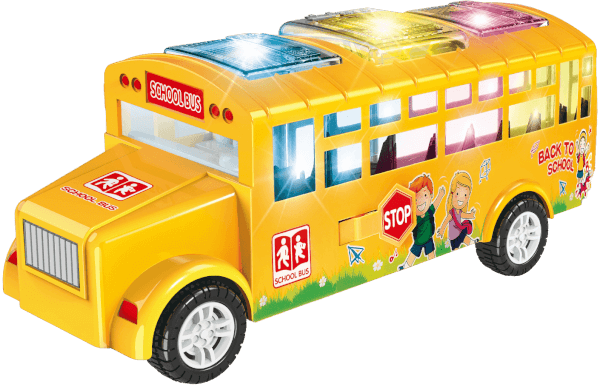 Xe buýt có nhạc đèn có chức năng đóng mở cửa tự động HW23001398_C2307 (Vàng)