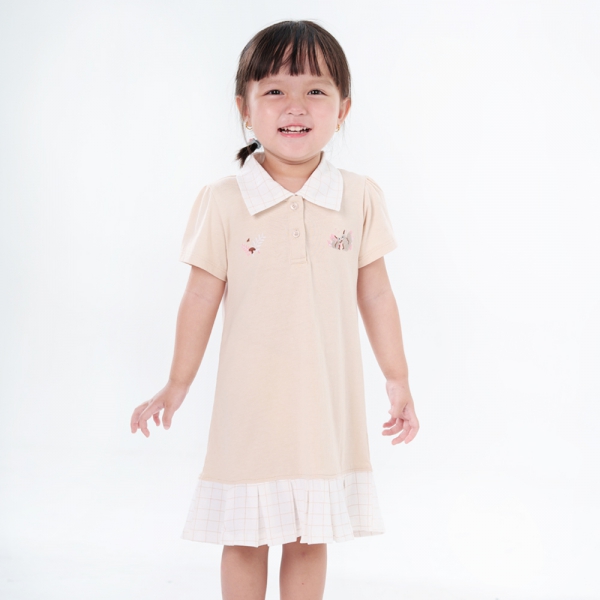 Đầm bé gái BST Sóc nhỏ Animo BH523035 (6M-6Y,Nâu)