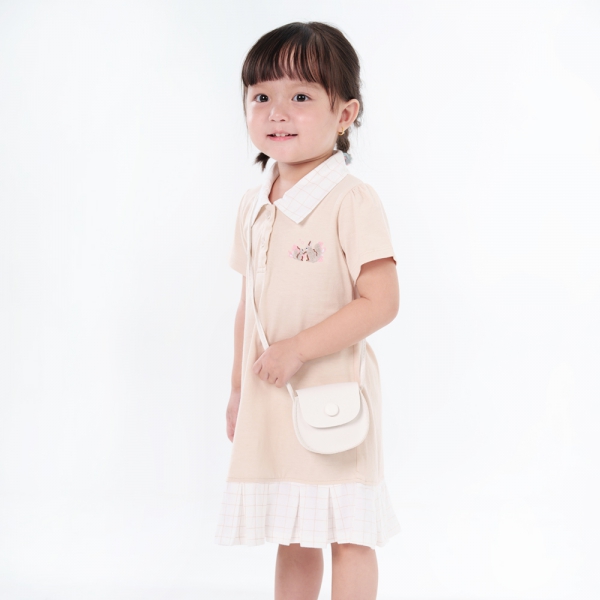 Đầm bé gái BST Sóc nhỏ Animo BH523035 (6M-6Y,Nâu)