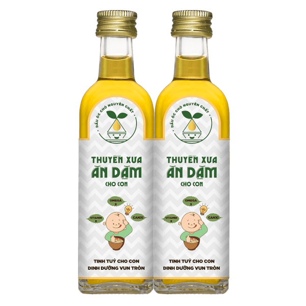 Combo 2 Dầu Óc Chó Nguyên Chất Thuyền Xưa Ăn Dặm Cho Con 65ml