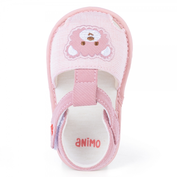 Giày tập đi Animo A2204_MN004 (13-16,Hồng)