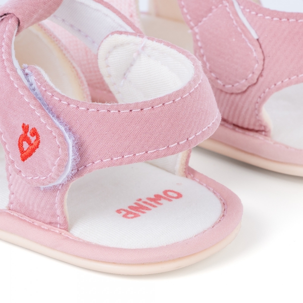 Giày tập đi Animo A2204_MN004 (13-16,Hồng)