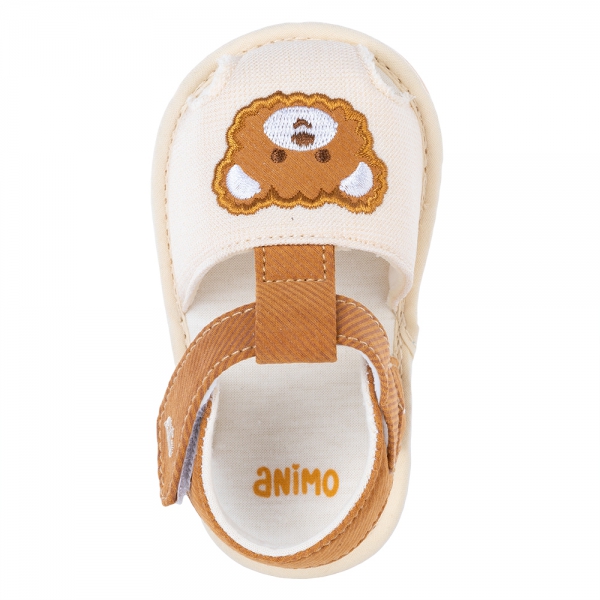 Giày tập đi Animo A2204_MN004 (13-16,Kem)