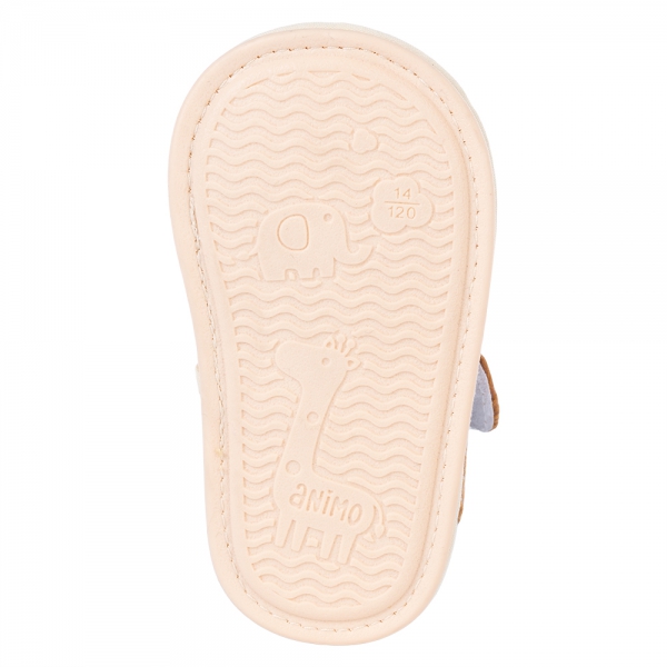 Giày tập đi Animo A2204_MN004 (13-16,Kem)