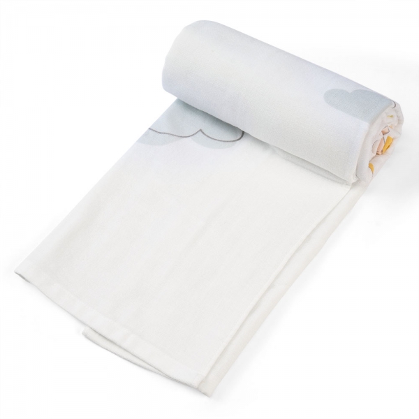 Khăn tắm trẻ em Cotton Hươu cao cổ Animo BM9T (60x120cm,Trắng-Giao hoạ tiết ngẫu nhiên)