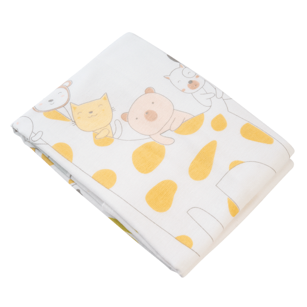 Khăn tắm trẻ em Cotton Hươu cao cổ Animo BM9T (60x120cm,Trắng-Giao hoạ tiết ngẫu nhiên)