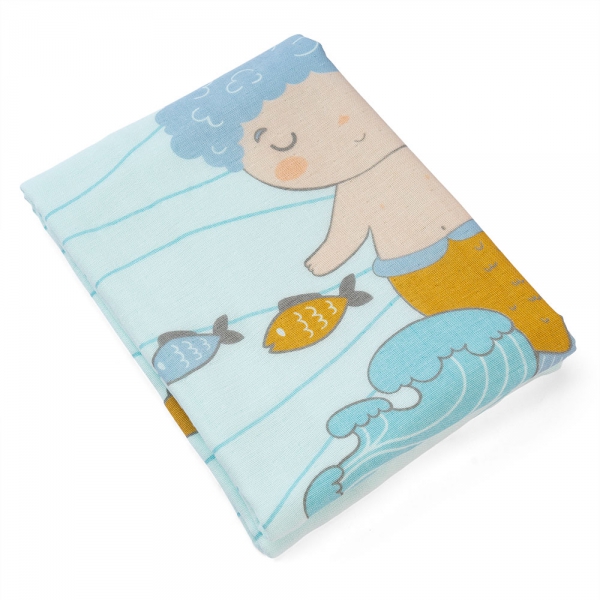 Khăn tắm trẻ em Cotton hoàng tử Cá Animo BM9T (60x120cm,Xanh)