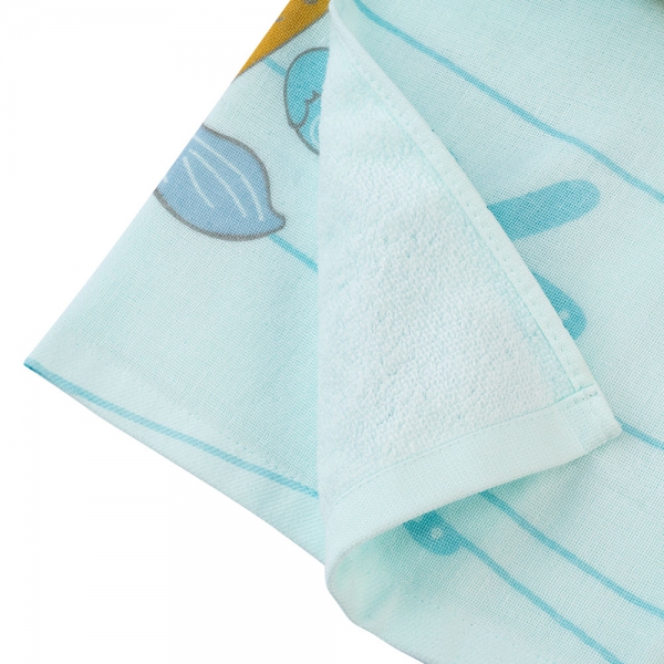 Khăn tắm trẻ em Cotton hoàng tử Cá Animo BM9T (60x120cm,Xanh)