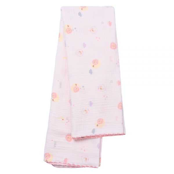 Chăn xô nhăn Cotton 4 lớp cao cấp Animo T2304_NBA002 (75x100cm,1 cái,Giao màu ngẫu nhiên)