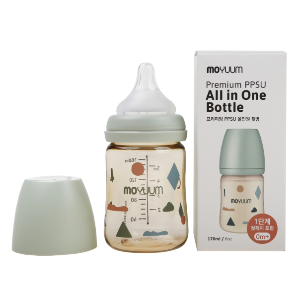 Bình sữa Moyuum PPSU 170ml (hoạ tiết mây)