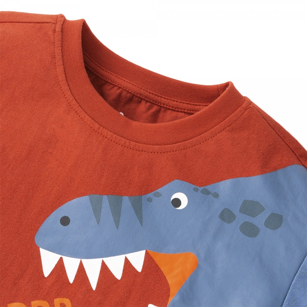 Bộ bé trai ngắn BST Khủng Long Animo HN623014 (6M-6Y,Đỏ)