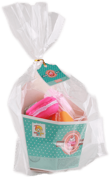Túi đồ chơi bánh macaron kèm chút chít RFD338562