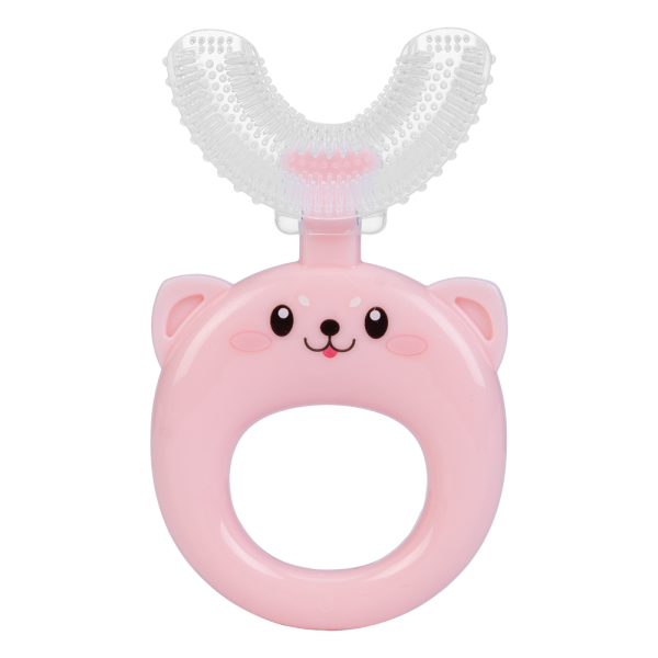 Bàn chải chữ U silicone Animo (Hồng, GH-TRMKU01)