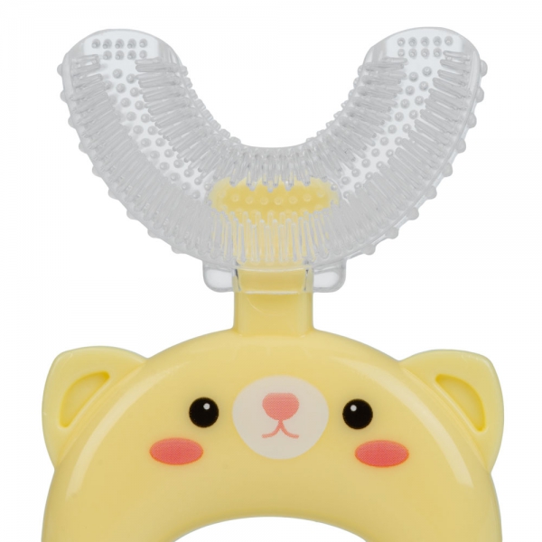 Bàn chải chữ U silicone Animo (Vàng, GH-TRMKU01)