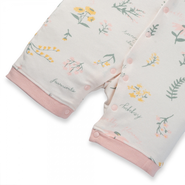 Set 2 Bodysuit kháng khuẩn đùi Hoa nắng Animo VD1023007 (0-12M,Kem)