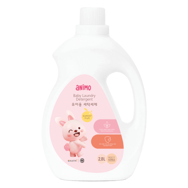 Nước giặt cho bé Animo hương trái cây mùa hè chai 2,8L