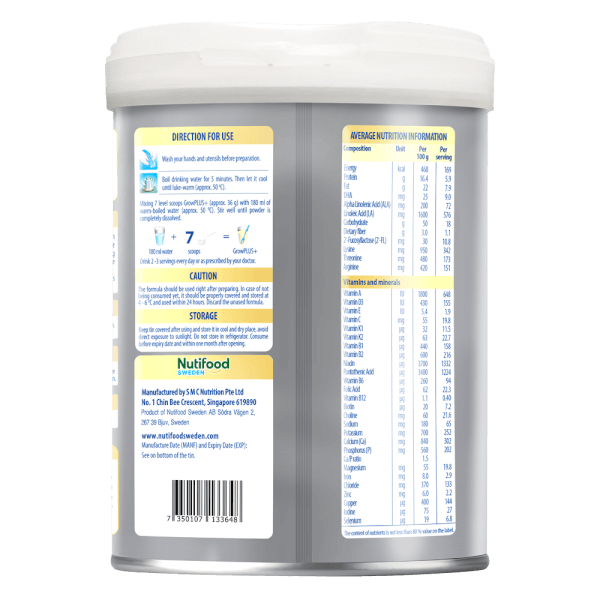 Combo 2 Sản phẩm dinh dưỡng công thức GrowPLUS+ 2+ (Bạc), 800g (trên 2 tuổi)