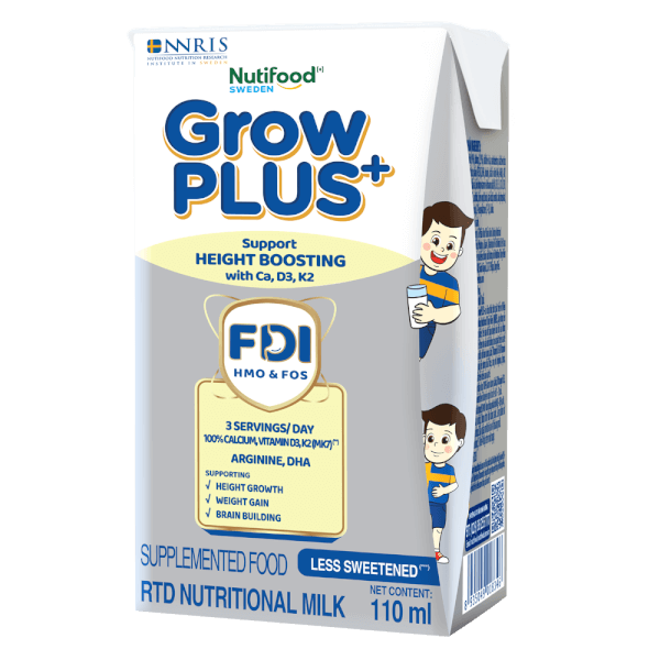 2 thùng Sữa dinh dưỡng pha sẵn GrowPLUS+ (Bạc) 110ml, lốc 4 hộp (Từ 1 tuổi)